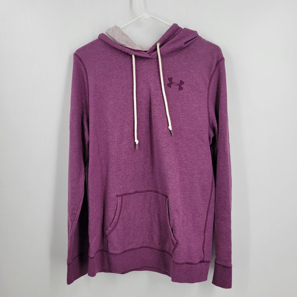 Women's UNDER ARMOUR UA STORM Loose Hooded Pink/Purple Hoodie Sweatshirt Size M